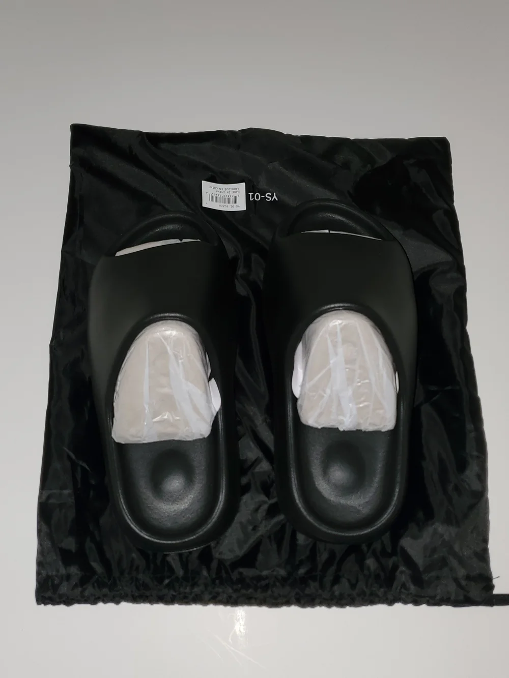 Yeezy YS-01 Black Slides Mens Size 8